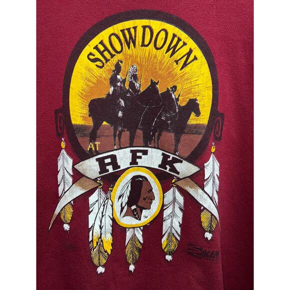 Vintage Washington Redskin Sweatshirt Showdown RFK Salem Sportswear Crewneck XL - Picture 2 of 12